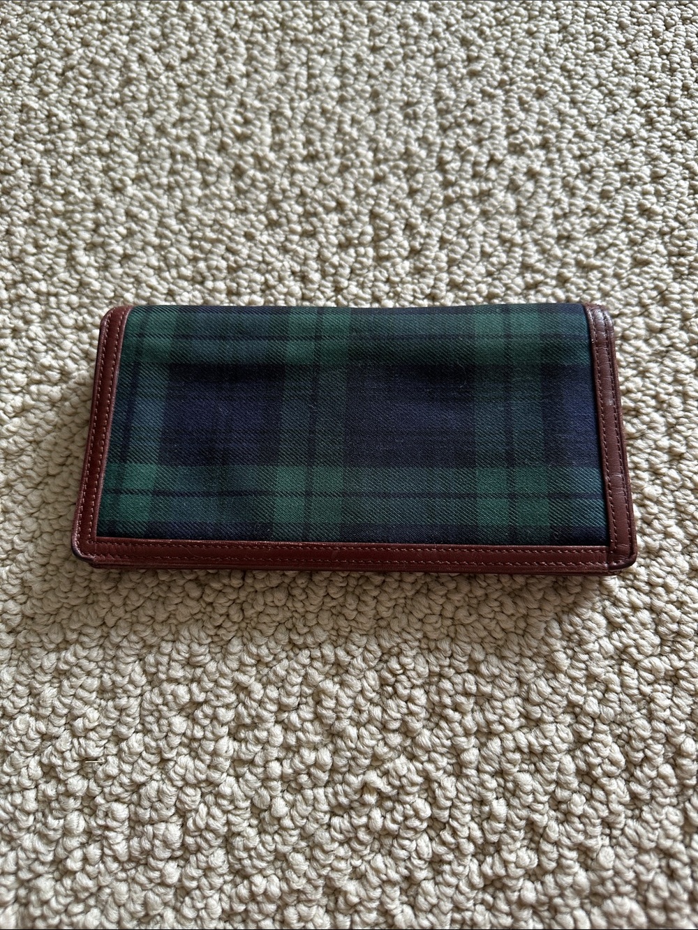 Vintage Polo Ralph Lauren Blackwatch checkbook/long wallet
